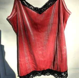 No boundaries, size large, pink tank top